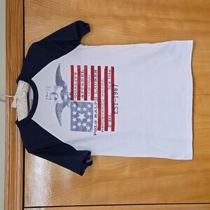 Polo Ralph Lauren baseball style All American flag short sleeve t-shirt Medium